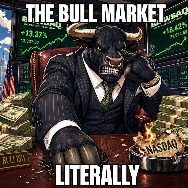 Meme: THE BULL MARKET / LITERALLY