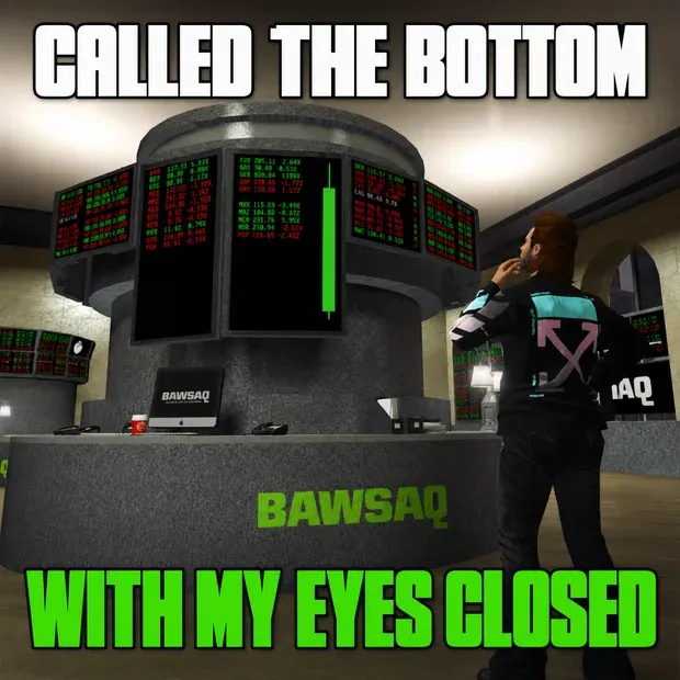 Meme: CALLED THE BOTTOM / WITH MY EYES CLOSED
