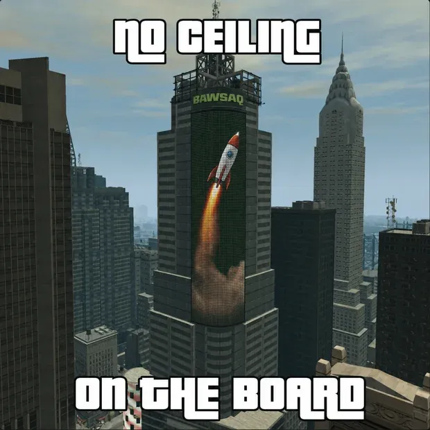 Meme: NO CEILING / ON THE BOARD