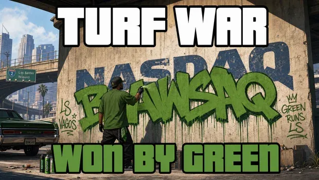 Meme: TURF WAR / WON BY GREEN