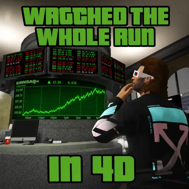 Meme: WATCHED THE WHOLE RUN / IN 4D